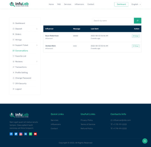 InfuLab v1.1 - Influencer Hiring Platform - Image 2
