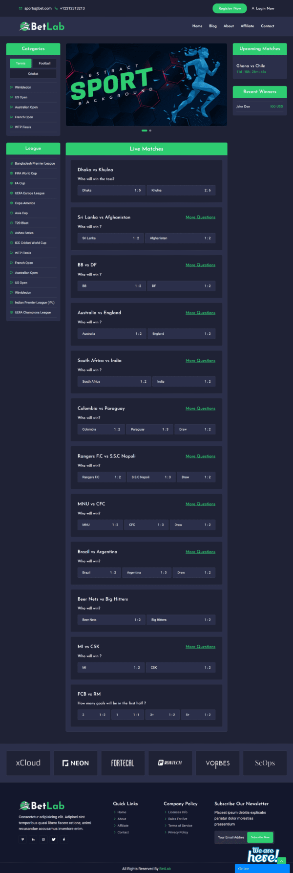 BetLab  - Sports Betting Platform - Image 2