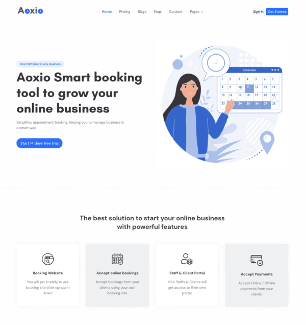 Aoxio - SaaS Multi-Business Service Booking Software - Image 2
