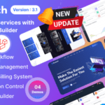 Gratech v3.1 - Multi-Business Services with Advanced Page Builder & Workflow Tools