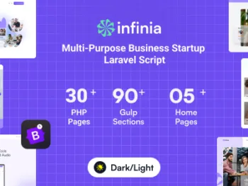 Infinia - Multipurpose Business Consulting Startup Laravel Script