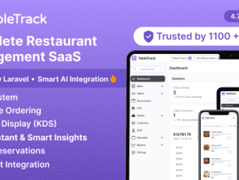 TableTrack - Complete Restaurant Management System SaaS